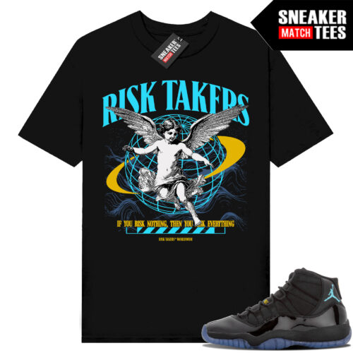 Gamma Blue 11s Sneaker Match Tees Black Risk Takers Worldwide