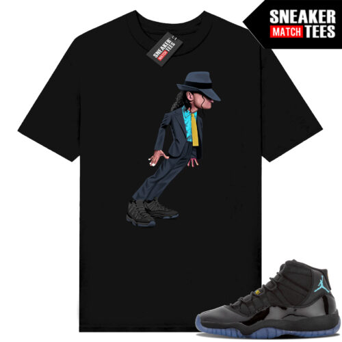 Gamma Blue 11s Sneaker Match Tees Black Smooth Criminal