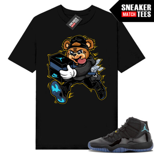 Gamma Blue 11s Sneaker Match Tees Black Sneaker Heist