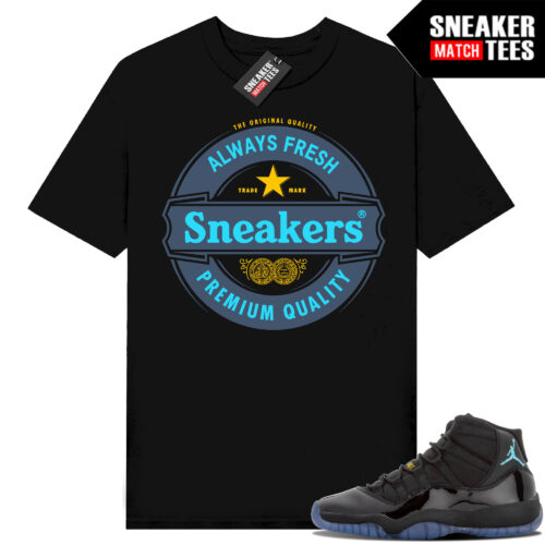 Gamma Blue 11s Sneaker Match Tees Black Sneakers Always Fresh
