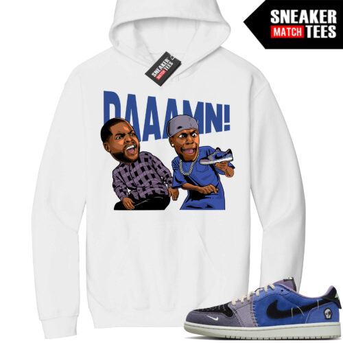 Jordan 1 Voodoo Sneaker Match Hoodie White Friday DAAAMN