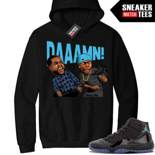 Jordan 11 Gamma Sneaker Match Hoodie Black Friday DAAAMN