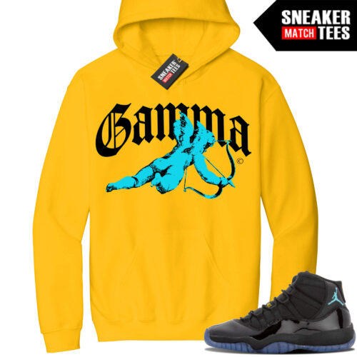 Jordan 11 Gamma Sneaker Match Hoodie Yellow GAMMA Angel