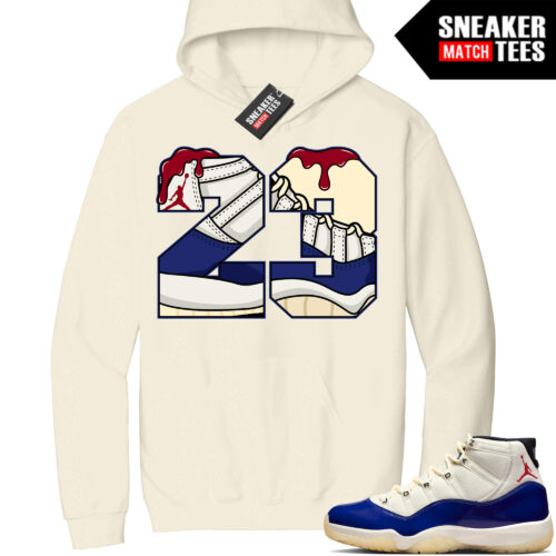 Jordan 11 Rare Air Sneaker Match Hoodie Sail 23 Drip