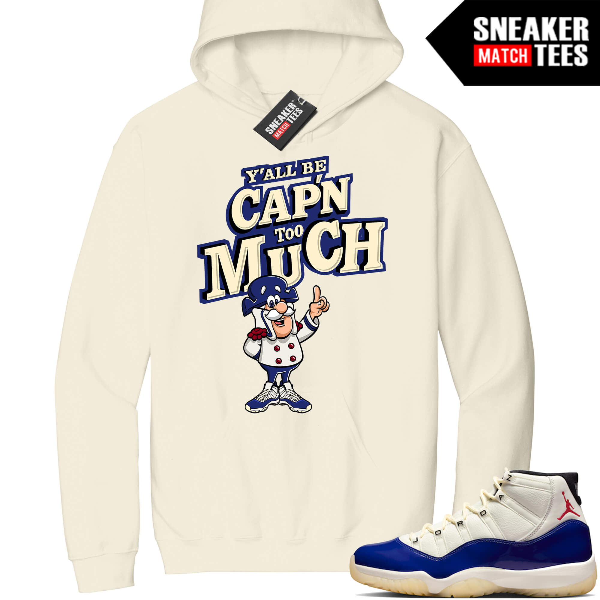 Jordan 11 Rare Air Sneaker Match Hoodie Sail CAPN Too Much