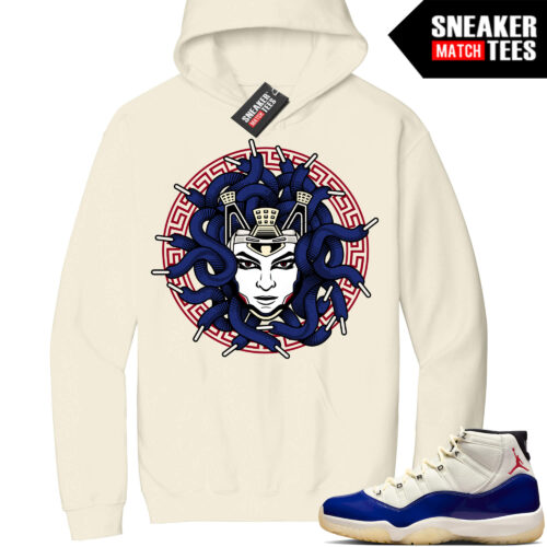 Jordan 11 Rare Air Sneaker Match Hoodie Sail Medusa Kicks