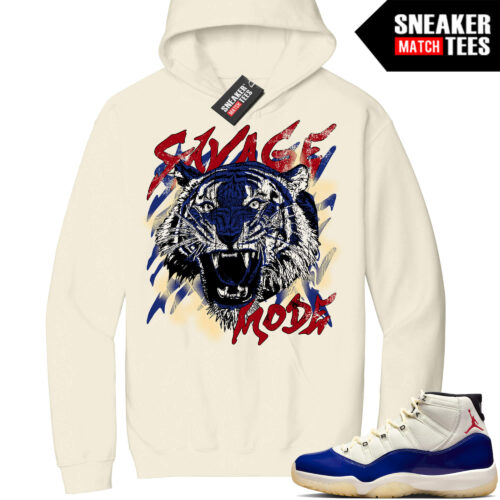 Jordan 11 Rare Air Sneaker Match Hoodie Sail Savage Mode