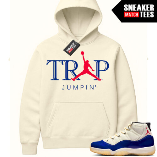 Jordan 11 Rare Air Sneaker Match Hoodie Sail Trap Jumpin