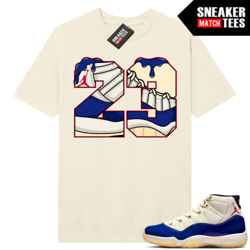 Jordan 11 Rare Air Sneaker Match Tees Shirt Sail 23 Drip