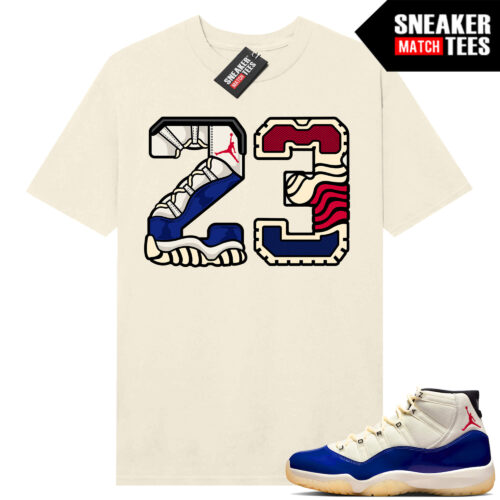 Jordan 11 Rare Air Sneaker Match Tees Shirt Sail 23 Sole