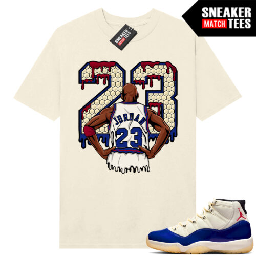 Jordan 11 Rare Air Sneaker Match Tees Shirt Sail 23 is Back