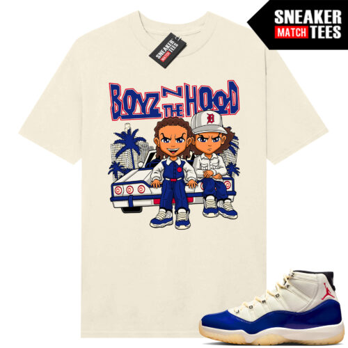 Jordan 11 Rare Air Sneaker Match Tees Shirt Sail Boyz N The Hood Parody