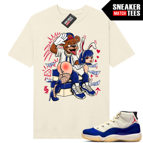 Jordan 11 Rare Air Sneaker Match Tees Shirt Sail Bunny Slap