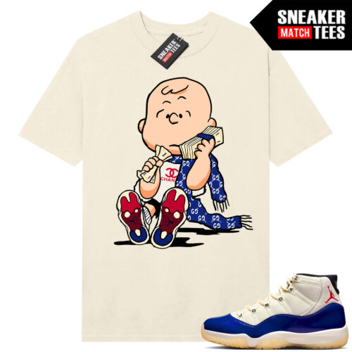 Jordan 11 Rare Air Sneaker Match Tees Shirt Sail Designer Charlie