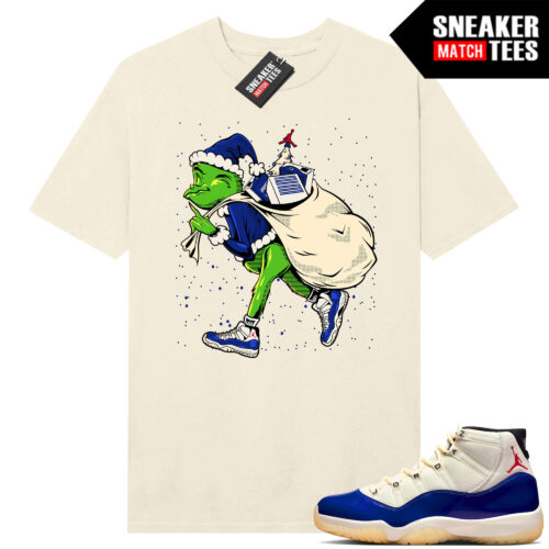 Jordan 11 Rare Air Sneaker Match Tees Shirt Sail Grinch