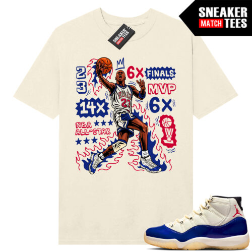 Jordan 11 Rare Air Sneaker Match Tees Shirt Sail MJ Finessed