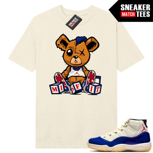 Jordan 11 Rare Air Sneaker Match Tees Shirt Sail Misfit Teddy