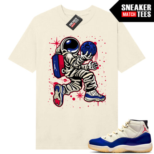 Jordan 11 Rare Air Sneaker Match Tees Shirt Sail Moonman