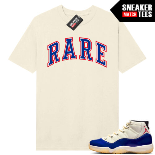 Jordan 11 Rare Air Sneaker Match Tees Shirt Sail Rare Arch Logo