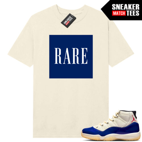 Jordan 11 Rare Air Sneaker Match Tees Shirt Sail Rare Box Logo