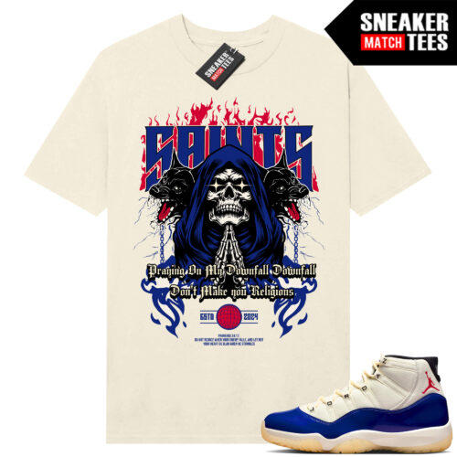 Jordan 11 Rare Air Sneaker Match Tees Shirt Sail Saints