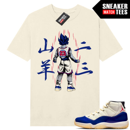 Jordan 11 Rare Air Sneaker Match Tees Shirt Sail Saiyan 23