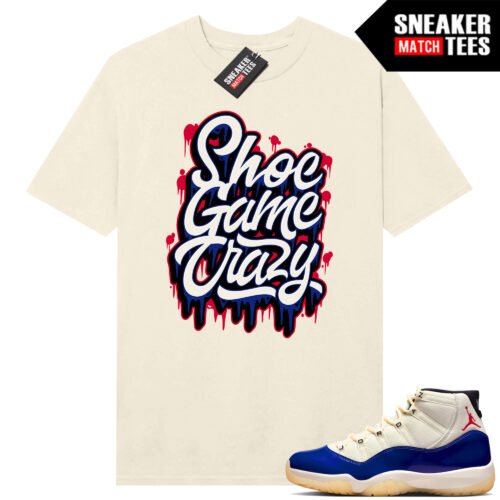 Jordan 11 Rare Air Sneaker Match Tees Shirt Sail Shoe Game Crazy