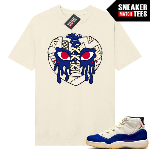 Jordan 11 Rare Air Sneaker Match Tees Shirt Sail Sneaker Heart