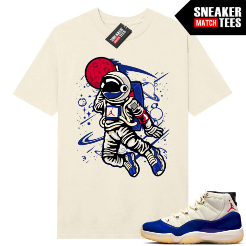 Jordan 11 Rare Air Sneaker Match Tees Shirt Sail Space Jam