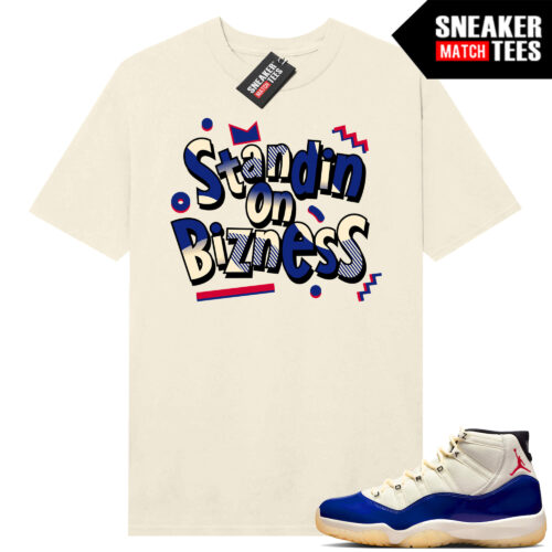 Jordan 11 Rare Air Sneaker Match Tees Shirt Sail Standin On Bizness