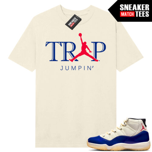 Jordan 11 Rare Air Sneaker Match Tees Shirt Sail Trap Jumpin