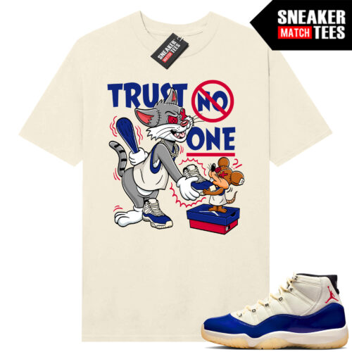 Jordan 11 Rare Air Sneaker Match Tees Shirt Sail Trust No One Toons