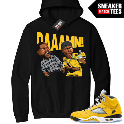 Jordan 5 Tokyo Sneaker Match Hoodie Black Friday DAAAMN