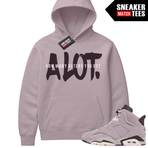 Jordan 6 AMM Smokey Mauve Sneaker Match Hoodie Mauve Alot