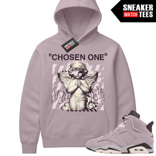 Jordan 6 AMM Smokey Mauve Sneaker Match Hoodie Mauve Chosen One