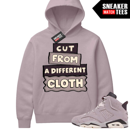 Jordan 6 AMM Smokey Mauve Sneaker Match Hoodie Mauve Different Cloth