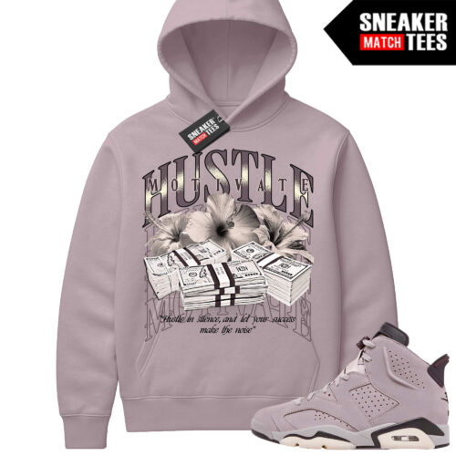 Jordan 6 AMM Smokey Mauve Sneaker Match Hoodie Mauve Hustle & Motivate