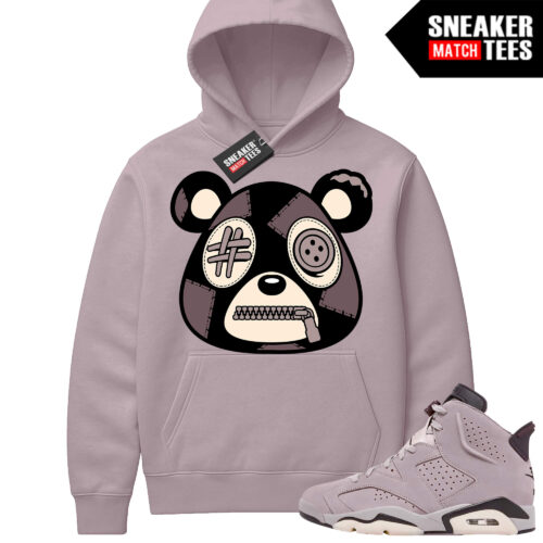 Jordan 6 AMM Smokey Mauve Sneaker Match Hoodie Mauve Misunderstood Bear