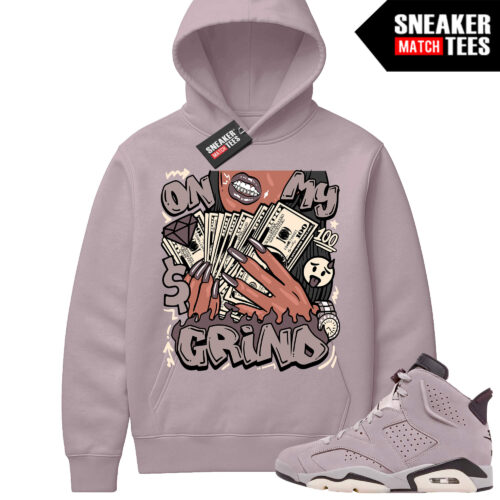 Jordan 6 AMM Smokey Mauve Sneaker Match Hoodie Mauve On My Grind