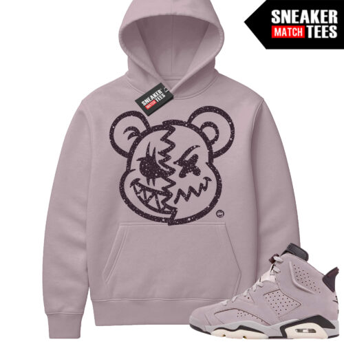 Jordan 6 AMM Smokey Mauve Sneaker Match Hoodie Mauve Psycho Teddy