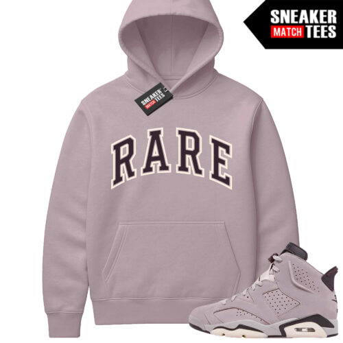 Jordan 6 AMM Smokey Mauve Sneaker Match Hoodie Mauve Rare Arch Logo