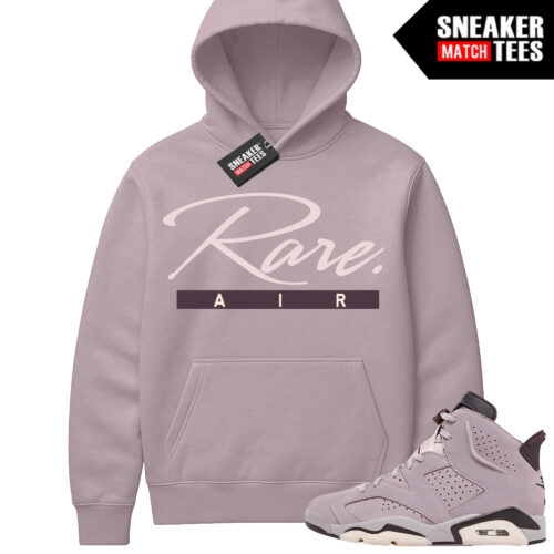 Jordan 6 AMM Smokey Mauve Sneaker Match Hoodie Mauve Rare Script