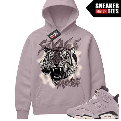 Jordan 6 AMM Smokey Mauve Sneaker Match Hoodie Mauve Savage Mode