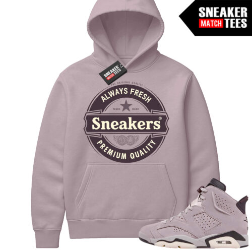 Jordan 6 AMM Smokey Mauve Sneaker Match Hoodie Mauve Sneakers