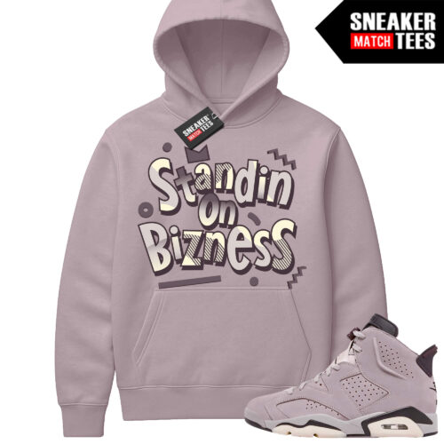 Jordan 6 AMM Smokey Mauve Sneaker Match Hoodie Mauve Standin On Bizness