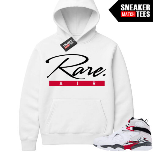 Jordan 8 Bugs Bunny Sneaker Match Hoodie White Rare Script