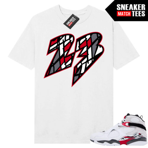 Jordan 8 Bugs Bunny Sneaker Match Tees White 23