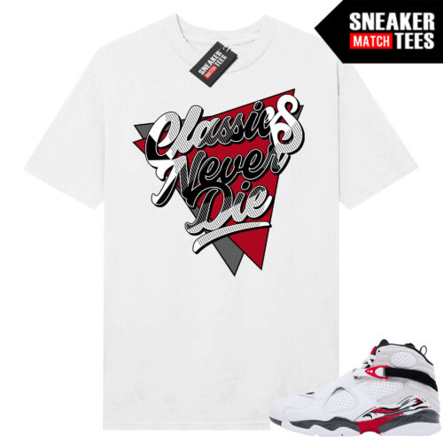 Jordan 8 Bugs Bunny Sneaker Match Tees White Classics