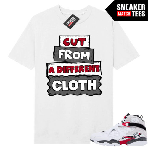 Jordan 8 Bugs Bunny Sneaker Match Tees White Different Cloth