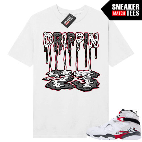 Jordan 8 Bugs Bunny Sneaker Match Tees White Drippin 23